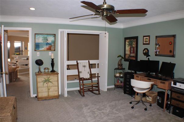 Home Office, Interior, Recessed Lighting