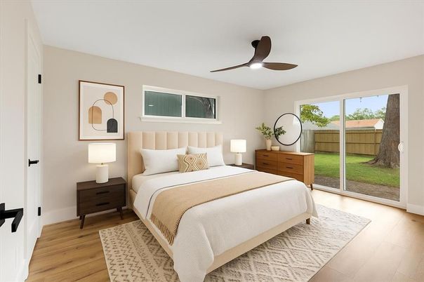 Bedroom, Interior, Wood Texture Flooring