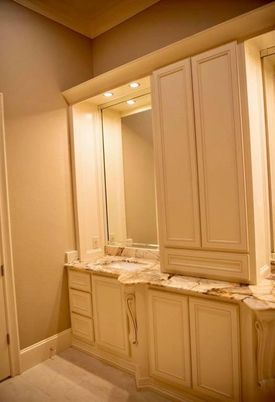 Bathroom, Interior, Recessed Lighting