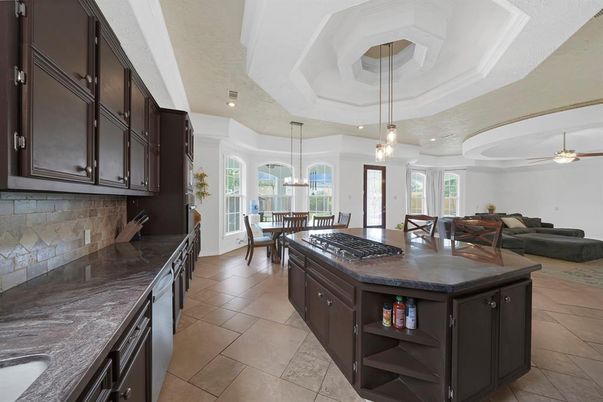 Dining room, Interior, Kitchen, Living room, Pendant Lights