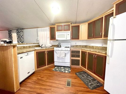 Interior, Kitchen, Wood Texture Flooring