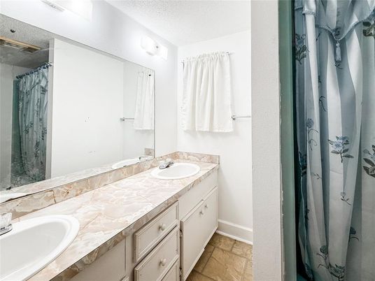 Bathroom, Dual Sink Vanities, Interior, Tile Countertops