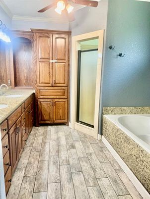 Bathroom, Interior, Wood Texture Flooring