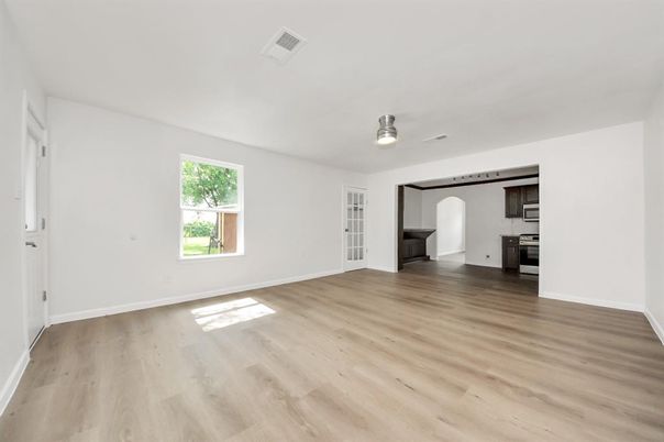 Empty room, Interior, Kitchen, Wood Texture Flooring