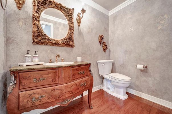 Bathroom, Interior, Wood Texture Flooring