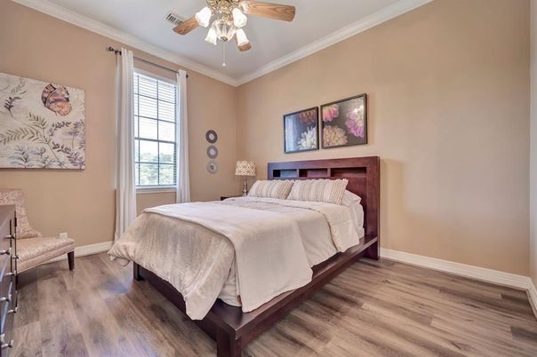 Bedroom, Interior, Wood Texture Flooring