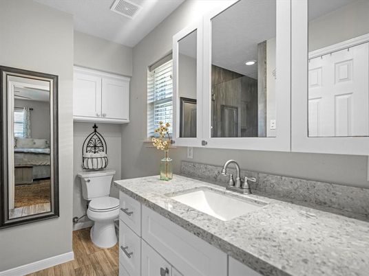 Bathroom, Interior, Wood Texture Flooring