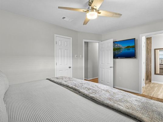 Bedroom, Interior, Wood Texture Flooring