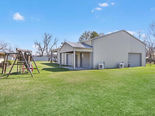 Backyard, Detached Garage, Exterior, Playground