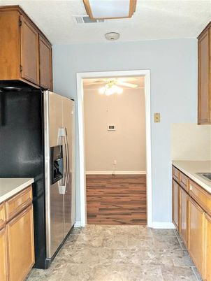 Interior, Kitchen, Wood Texture Flooring