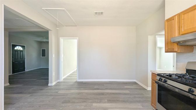Interior, Kitchen, Wood Texture Flooring
