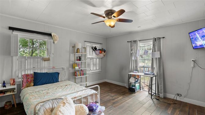 Bedroom, Interior, Wood Texture Flooring