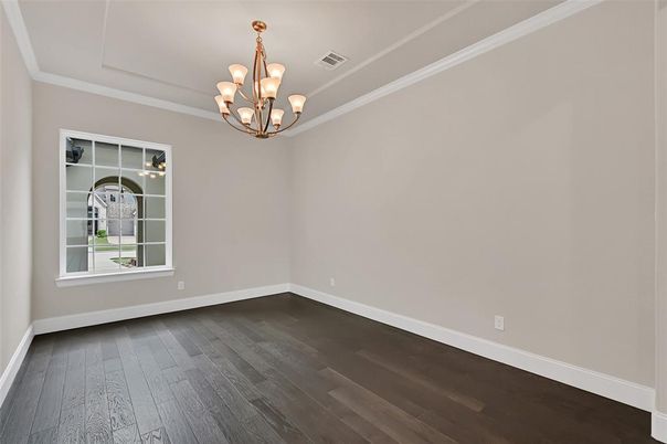 Chandelier, Empty room, Interior, Wood Texture Flooring