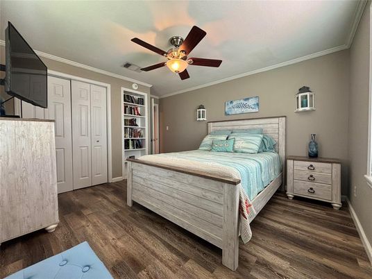 Bedroom, Interior, Wood Texture Flooring