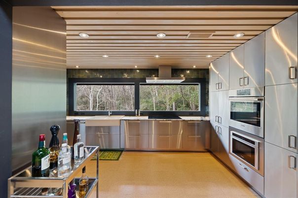 Interior, Kitchen, Recessed Lighting, Stainless Steel Appliances