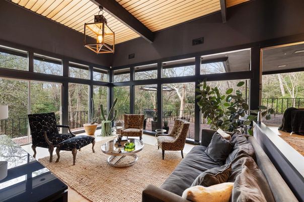 Interior, Living room, Sun Room, Wooden Beams, Wooden Ceilings