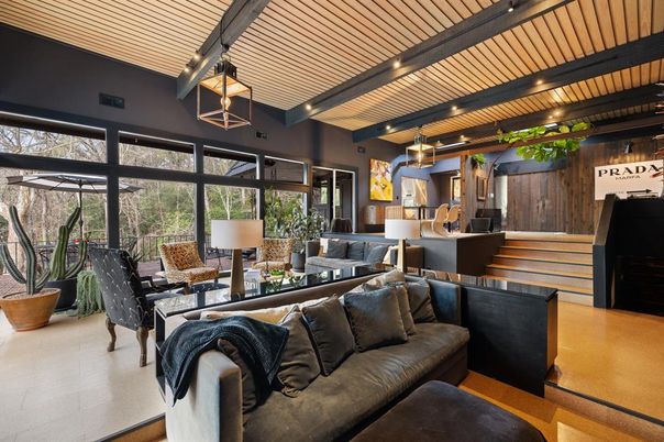 Dining room, Interior, Living room, Pendant Lights, Wooden Ceilings