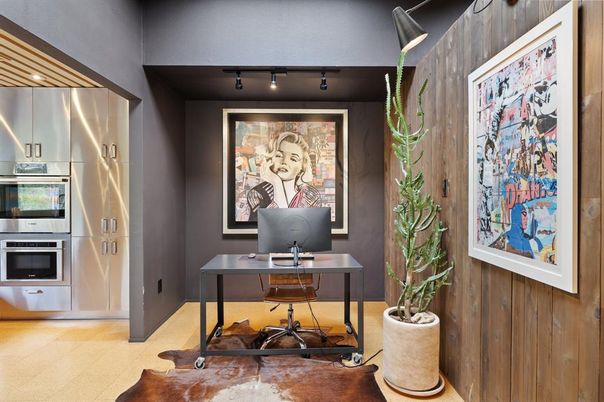 Home Office, Interior, Wood Texture Flooring