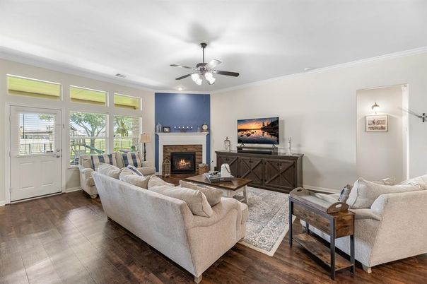 Fireplace, Interior, Living room, Wood Texture Flooring