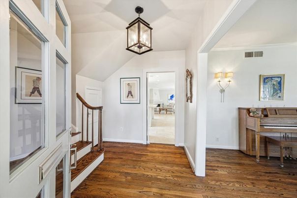 Interior, Pendant Lights, Piano, Wood Texture Flooring