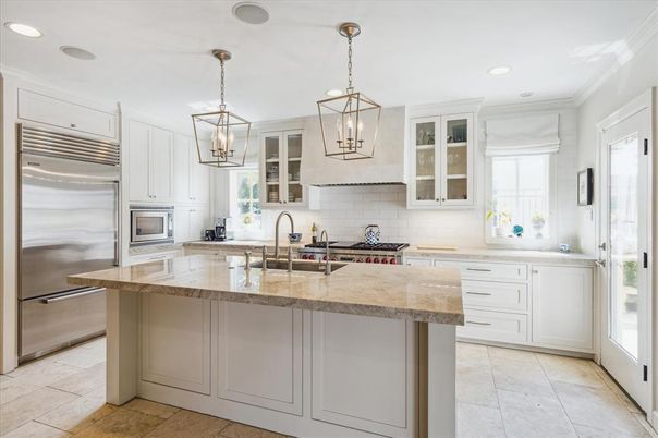 Interior, Kitchen, Pendant Lights, Recessed Lighting, Stainless Steel Appliances