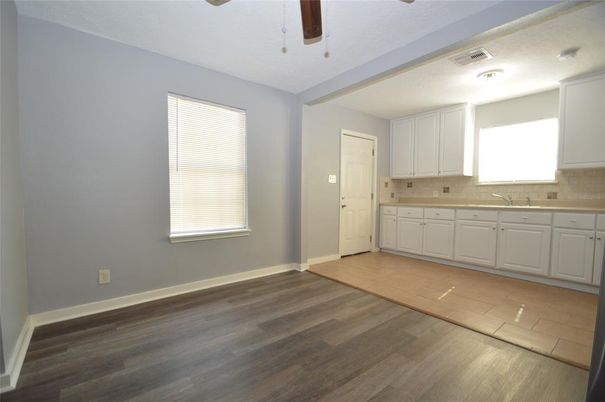 Empty room, Interior, Kitchen, Wood Texture Flooring