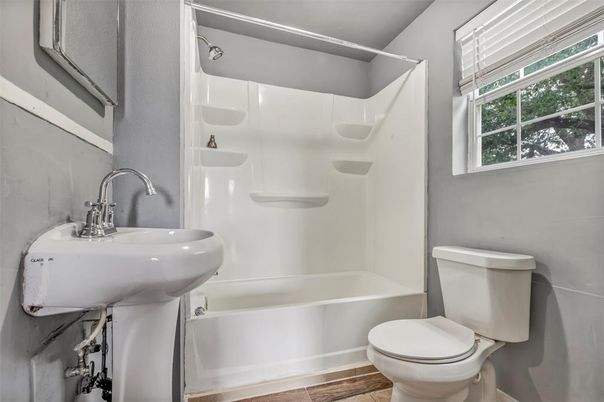 Bathroom, Interior, Wood Texture Flooring
