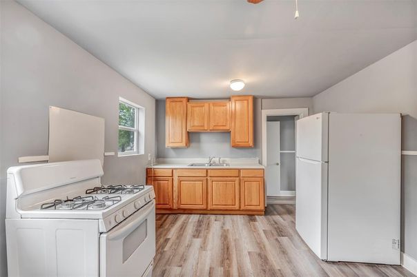 Interior, Kitchen, Wood Texture Flooring