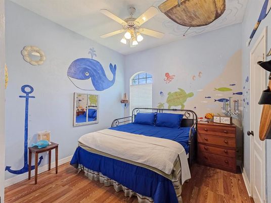 Bedroom, Interior, Wood Texture Flooring