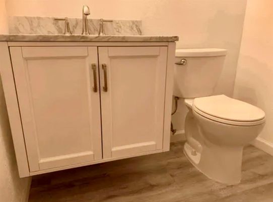 Bathroom, Interior, Wood Texture Flooring