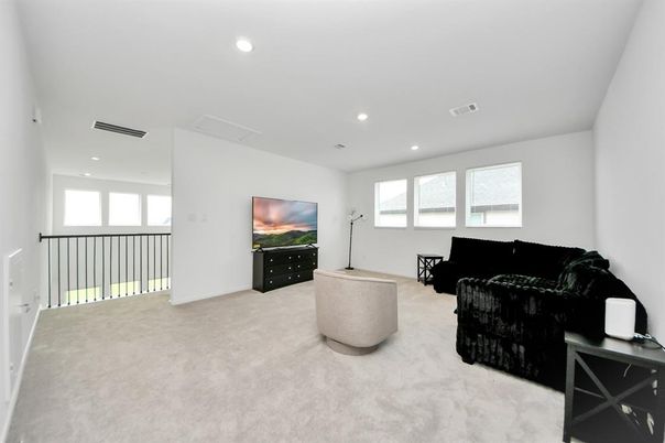 Interior, Living room, Recessed Lighting