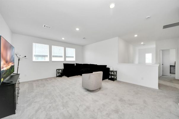 Interior, Living room, Recessed Lighting