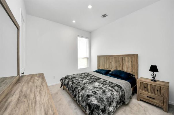 Bedroom, Interior, Recessed Lighting