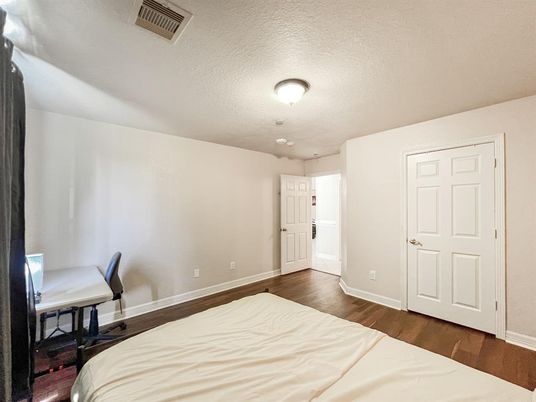 Bedroom, Interior, Wood Texture Flooring