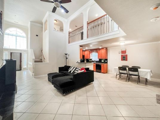 Dining room, Interior, Kitchen, Living room, Recessed Lighting