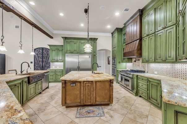 Interior, Kitchen, Pendant Lights, Recessed Lighting, Stainless Steel Appliances