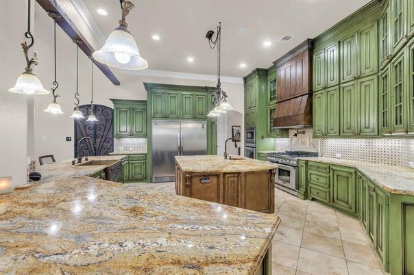 Interior, Kitchen, Pendant Lights, Recessed Lighting, Stainless Steel Appliances