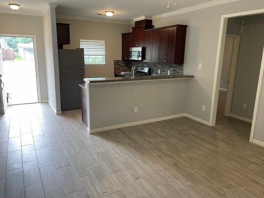 Interior, Kitchen, Wood Texture Flooring
