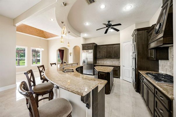 Interior, Kitchen, Pendant Lights, Recessed Lighting