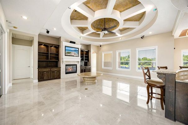 Fireplace, Interior, Recessed Lighting