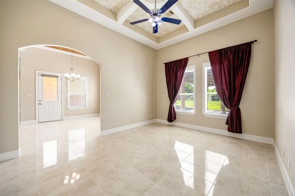 Chandelier, Empty room, Interior