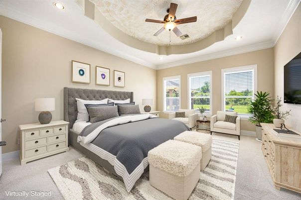 Bedroom, Interior, Recessed Lighting