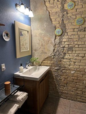 Bathroom, Interior, Stone Walls