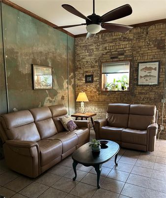 Interior, Living room, Stone Walls
