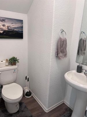 Bathroom, Interior, Wood Texture Flooring
