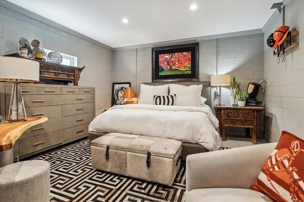 Bedroom, Interior, Recessed Lighting