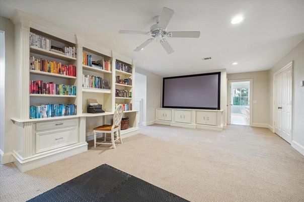 Home Office, Interior, Recessed Lighting