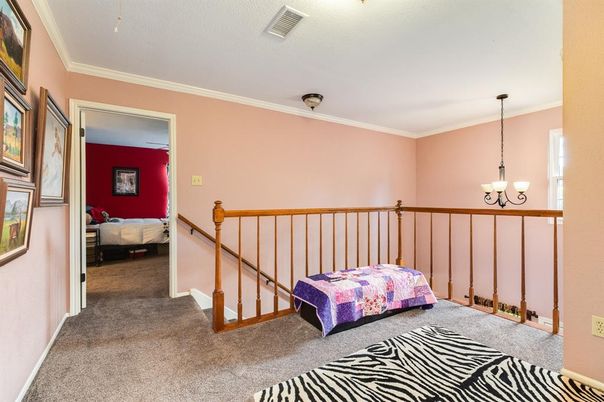 Bedroom, Chandelier, Interior