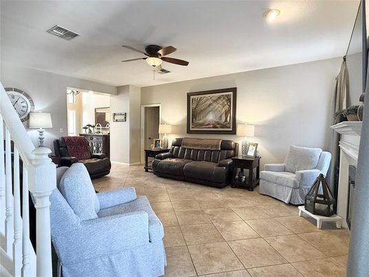Fireplace, Interior, Kitchen, Living room