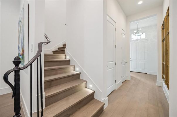 Interior, Pendant Lights, Recessed Lighting, Wood Texture Flooring